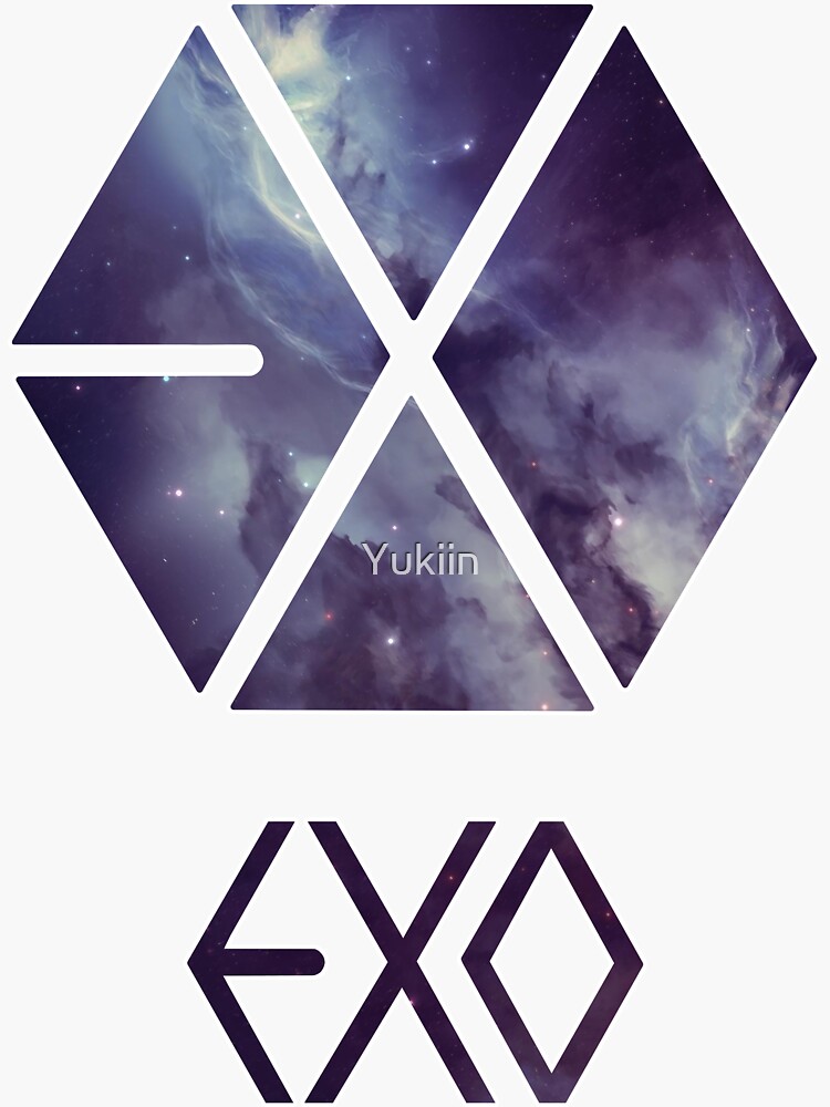 exo galaxy sticker by yukiin redbubble