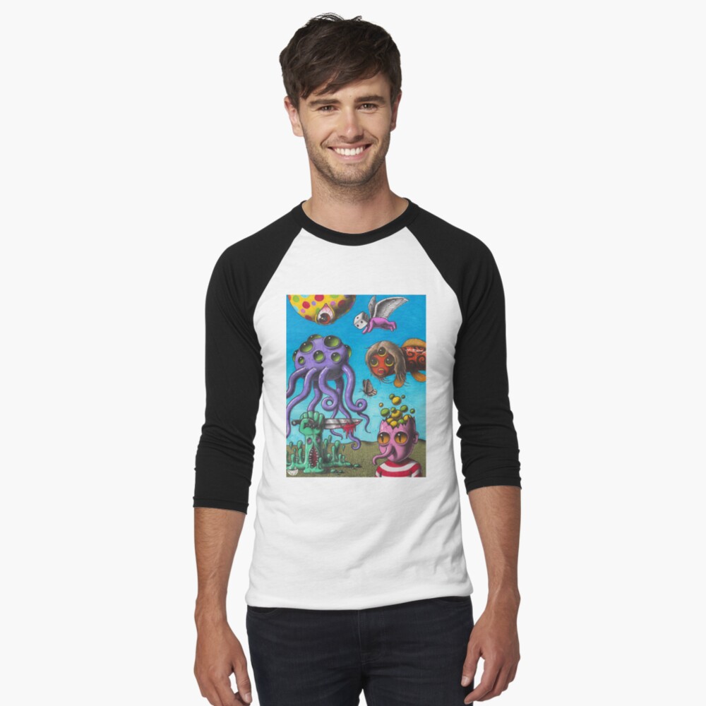 Item preview, Baseball ¾ Sleeve T-Shirt designed and sold by AonzoArt94.