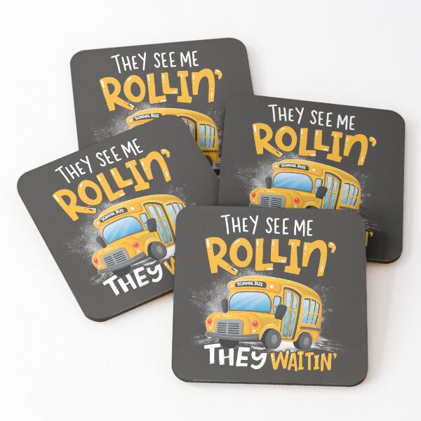 Item preview, Funny School Bus Driver They See Me Rollin designed and sold by backtrending.