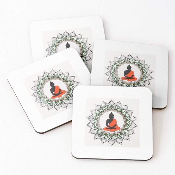 Item preview, Meditating Buddha Mandala Art designed and sold by TheArtContent.