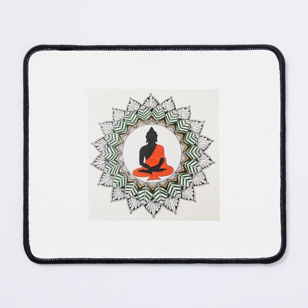 Item preview, Meditating Buddha Mandala Art designed and sold by TheArtContent.