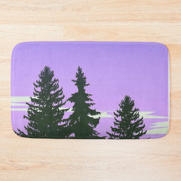 Item preview, Pine Trees & Purple Skies Minimalist Artwork designed and sold by NexusArts.