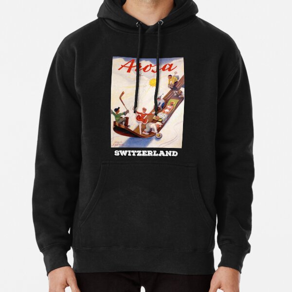Arosa, Schweiz Vintage Reiseplakat Hoodie