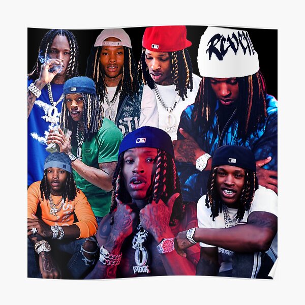 King von tribute collage poster design 2021 Poster