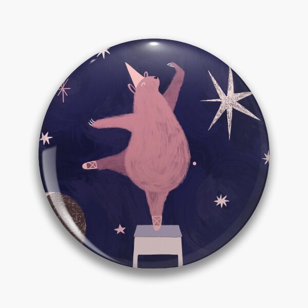 Item preview, Ballet Bear On a Stage of Pink & Stars designed and sold by pinkthesis.