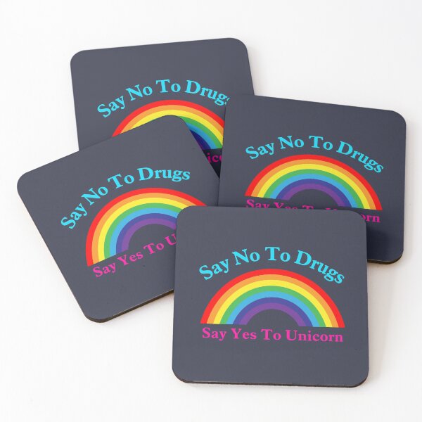 Item preview, Say No To Drugs say Yes To Unicorn designed and sold by Abdelrahman ELFADEL.