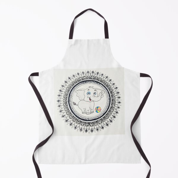 Item preview, Baby Elephant Mandala Art designed and sold by TheArtContent.