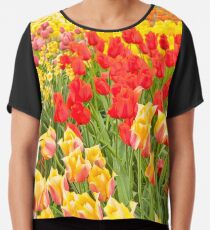 In Love with Tulipmania Chiffon Top