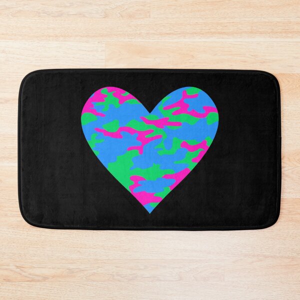 Item preview, Polysexual Pride Camo Pattern Poly Heart designed and sold by M-L-Creations.