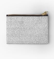 bee movie script Zipper Pouch