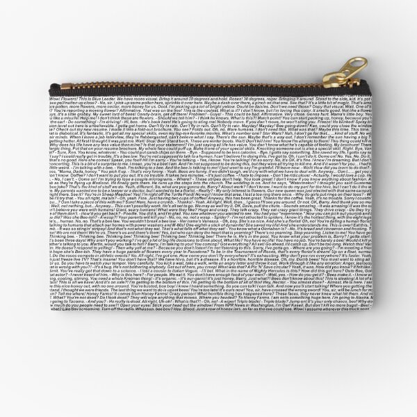 bee movie script Zipper Pouch