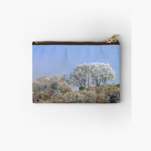 Item preview, Church and frozen trees in little french village, Andlau, France designed and sold by Alexander Sorokopud.