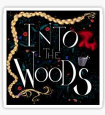 Into the Woods dark sticker Sticker