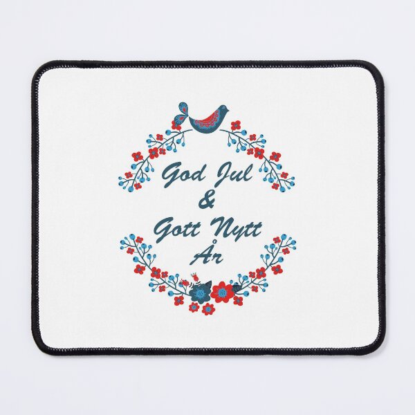 Item preview, God Jul & Gott Nytt År (Merry Christmas & Happy New Year, in Swedish) designed and sold by DivergentStudio.