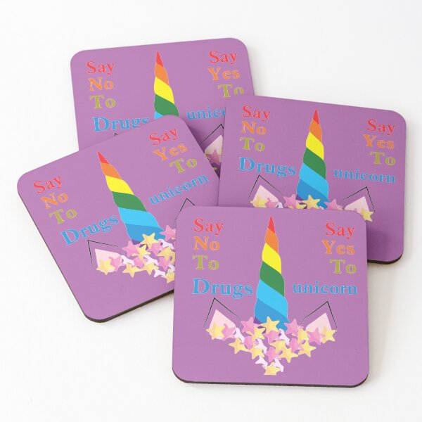 Item preview, Say No To Drugs say Yes To Unicorn designed and sold by Abdelrahman ELFADEL.