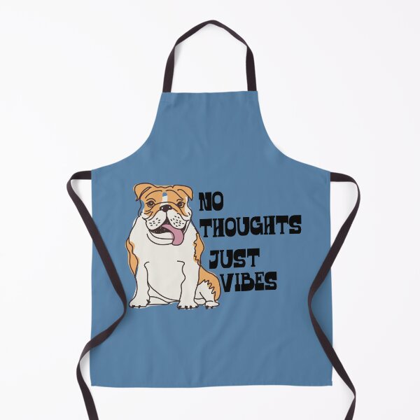 Item preview, No Thoughts Just Vibes Bulldog designed and sold by blueavocado.