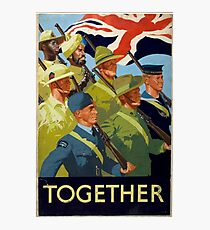 British WWII Poster - Together (1944) Photographic Print