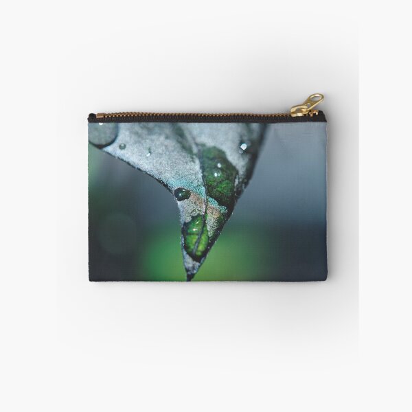 Item preview, Water droplets on green leaf macro photo designed and sold by hendrikspix.