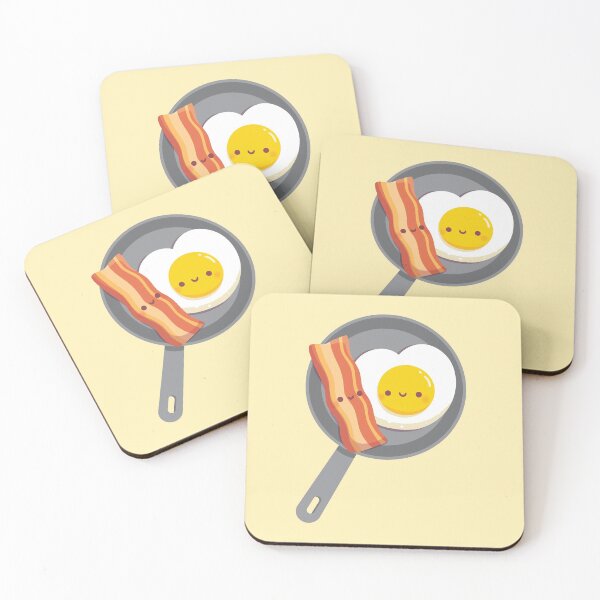 Item preview, Cute Bacon and Egg In Saucepan designed and sold by rustydoodle.