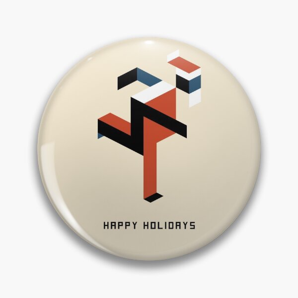 Item preview, Happy Holidays, Bauhaus Inspired Santa designed and sold by D-Spot Shop.
