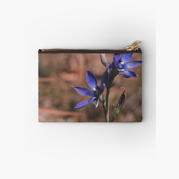 Item preview, Australian Thelymitra Blue lady orchids flowers macro photo designed and sold by hendrikspix.