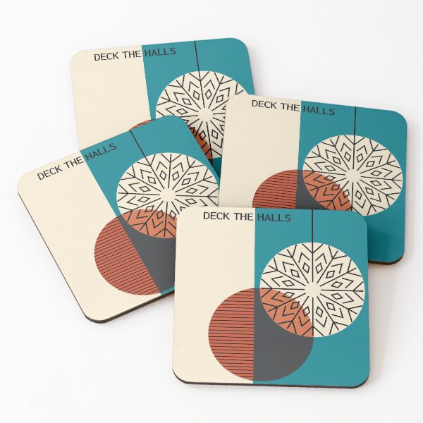 Item preview, Deck The Halls, Bauhaus Inspired Christmas Ornaments designed and sold by D-Spot Shop.