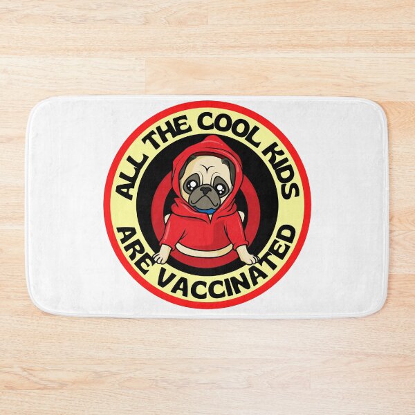 Item preview, All The Cool Kids Are Vaccinated Cute Pug Dog Cool designed and sold by RGRamsey.