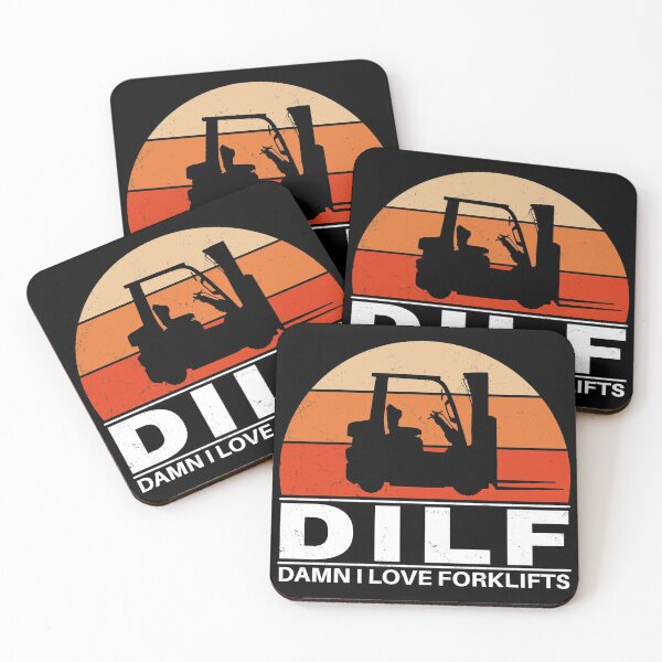 Item preview, Dilf Damn I love Forklifts designed and sold by NicGrayGraphic.