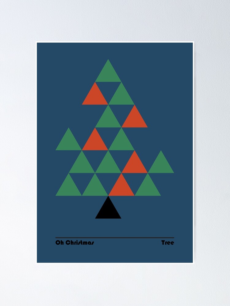 cement uklar pension Oh Christmas Tree, Abstract Bauhaus Illustration" Poster for Sale by D-Spot  Shop | Redbubble