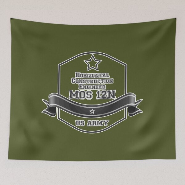 Item preview, Military Army Forces Horizontal Construction Engineers MOS12N designed and sold by PodiShawna.