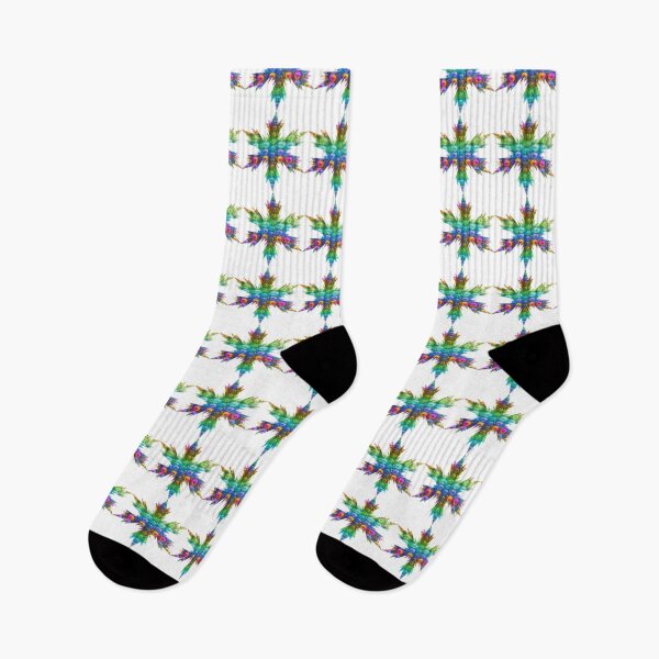 Item preview, Xmas Whimsical Rainbow Snowflakes  Star by Iritof designed and sold by iritof.