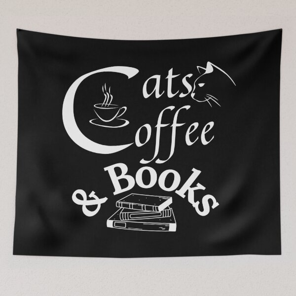 Item preview, Love for Coffee, Cat and Books designed and sold by roasted-peanuts.
