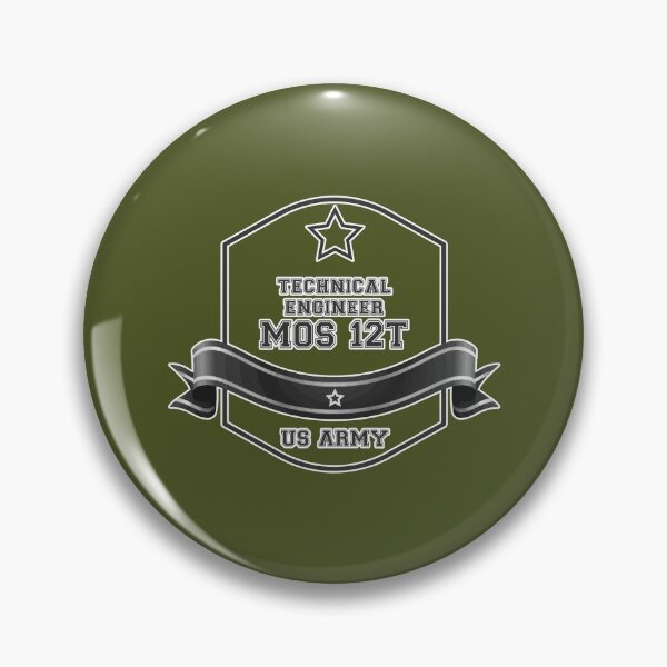 Item preview, Military Army Forces Technical Engineer Specialist MOS12T designed and sold by PodiShawna.