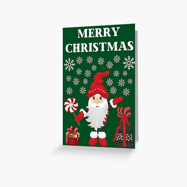 Item preview, Christmas Gnomes Family Pajama Greeting   designed and sold by WoodburyLake.