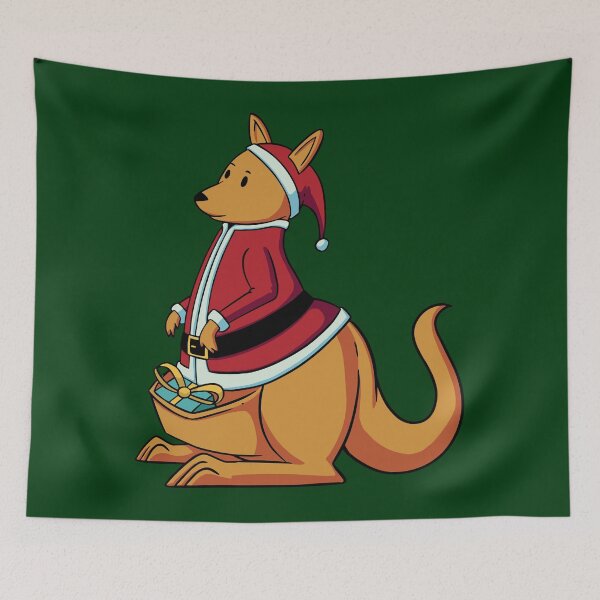 Item preview, Christmas kangaroo in Santa Claus outfit designed and sold by Alex-Creare.