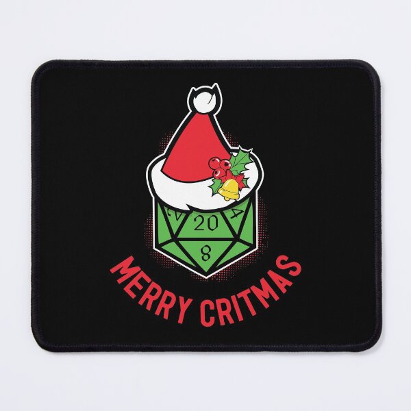 Item preview, Merry Critmas Christmas Dice Tabletop RPG Gamer  designed and sold by shadowisper.