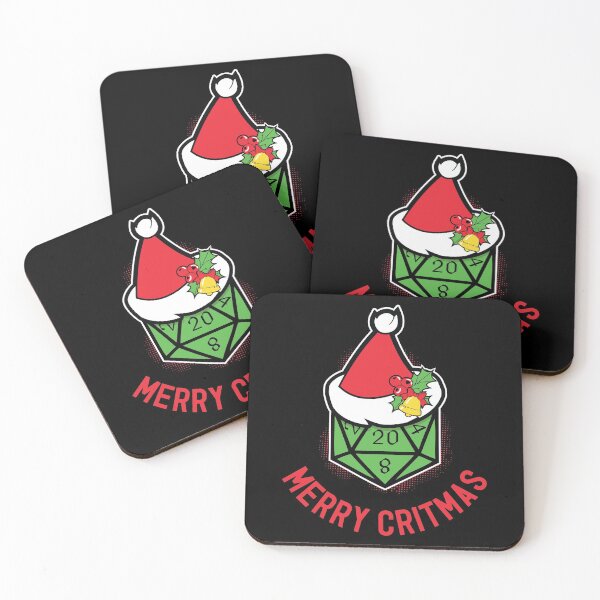 Item preview, Merry Critmas Christmas Dice Tabletop RPG Gamer  designed and sold by shadowisper.