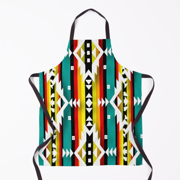 Item preview, Teal / Fire Color/ White Native American Geometric Design designed and sold by JMWCD.