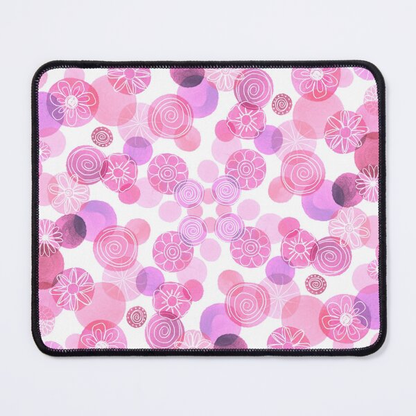 Item preview, “Floral in Berry Colours” | Flowers And Circles designed and sold by LiseHoltArt.