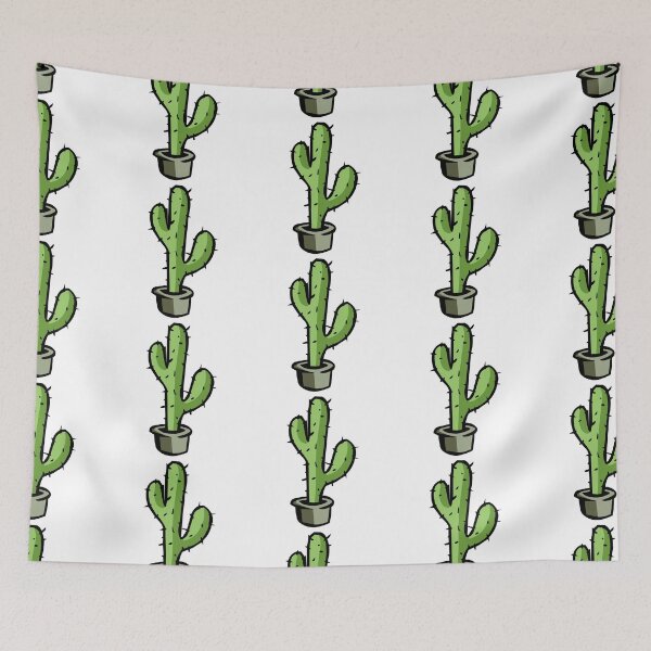 Item preview, cactaceae saguaro cactus cartoon designed and sold by violetcharlotte.