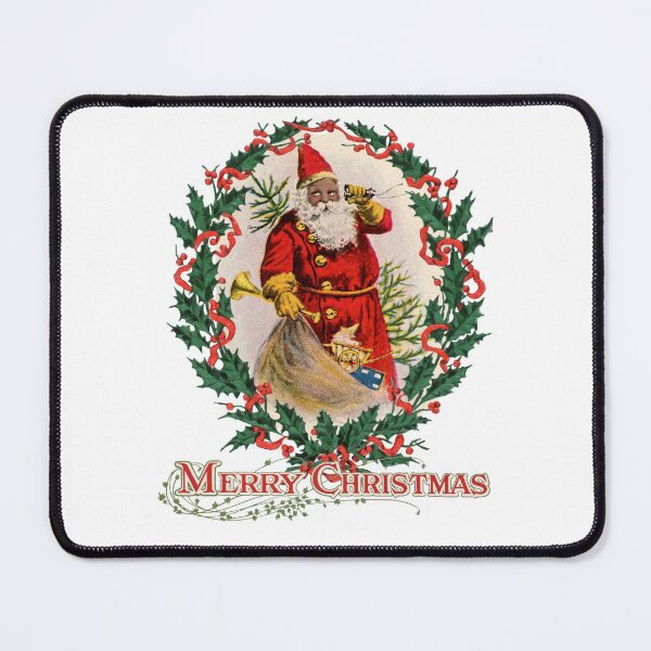 Item preview, African American Santa Claus Antique Vintage Merry Christmas designed and sold by funnytshirtemp.
