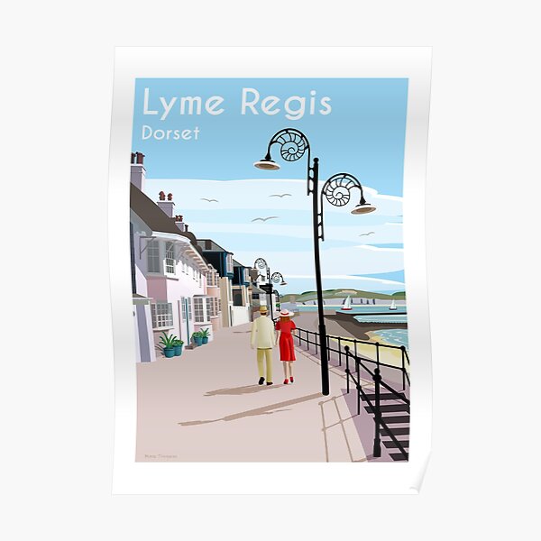 Lyme Regis Dorset Travel Poster Poster