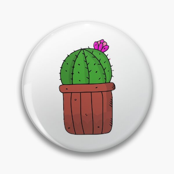 Item preview, cactus succulent flower pot cartoon designed and sold by violetcharlotte.