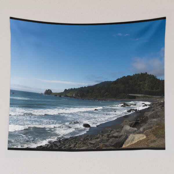 Item preview, View of coast from scenic Route 101 in Northern California designed and sold by OrcaNature.