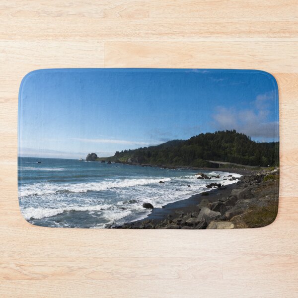 Item preview, View of coast from scenic Route 101 in Northern California designed and sold by OrcaNature.