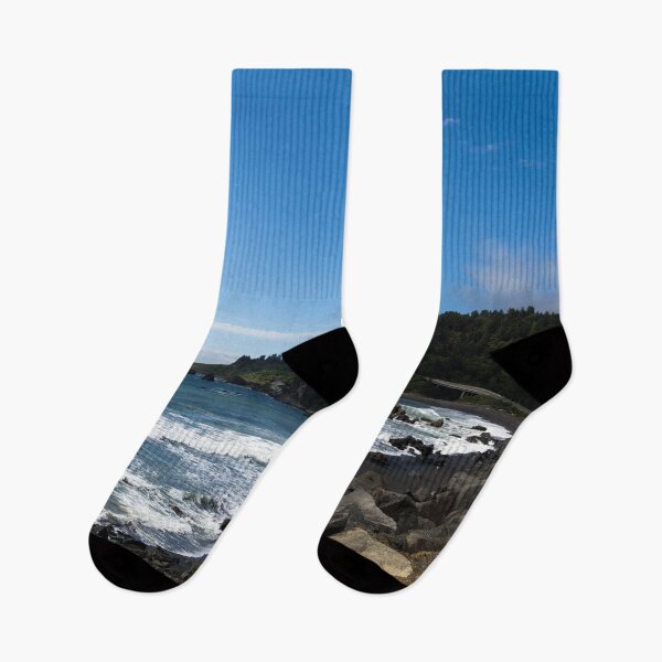 Item preview, View of coast from scenic Route 101 in Northern California designed and sold by OrcaNature.