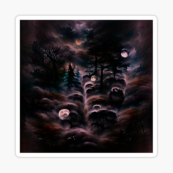 Gloomy Woods Sticker