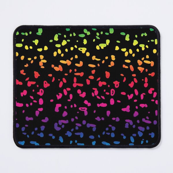 Item preview, Polka Dot Rainbow Splatter Dots Spots Confetti on Black designed and sold by funnytshirtemp.