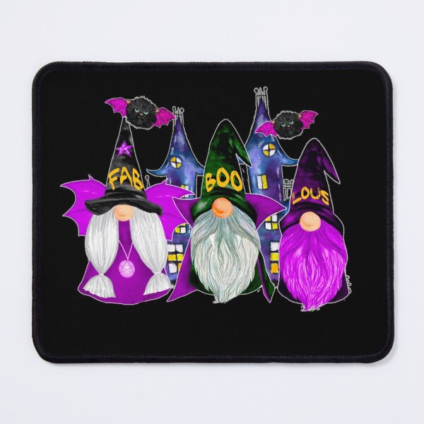 Item preview, 3 Halloween Gnomes Purple Gnome Vampire Gnome Witch designed and sold by funnytshirtemp.