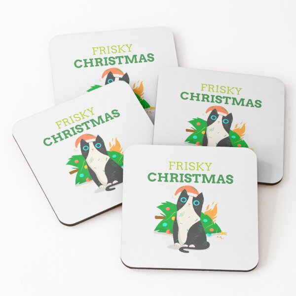 Item preview, Frisky Christmas Kitty designed and sold by ReRevolution.